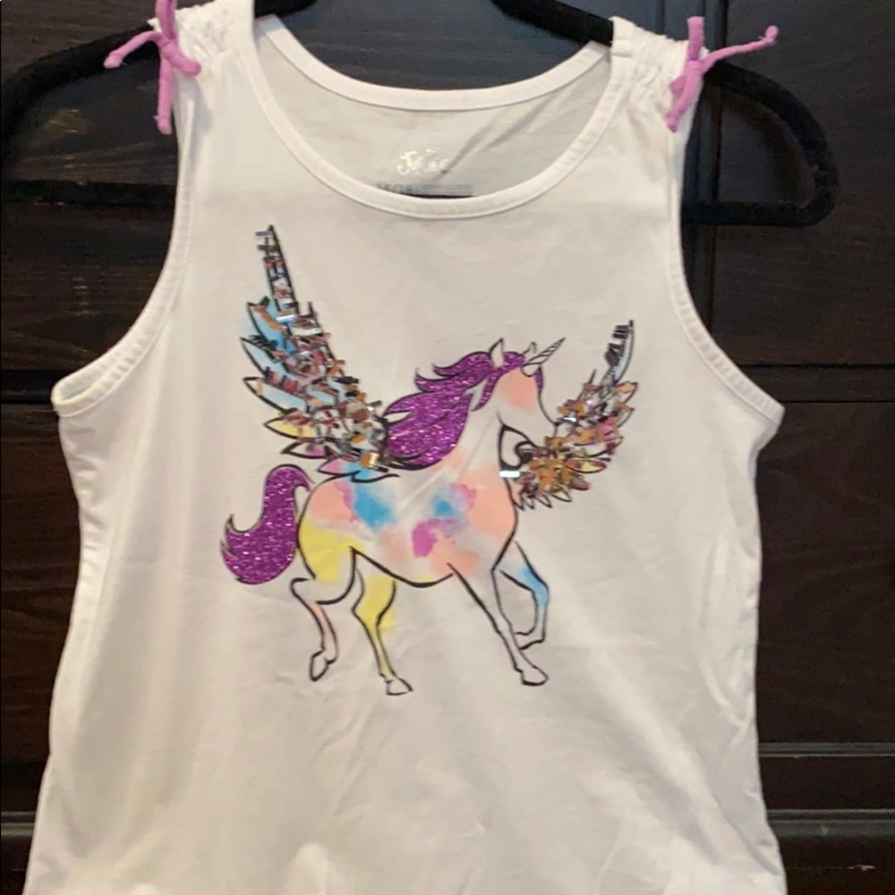 Graphic unicorn tank